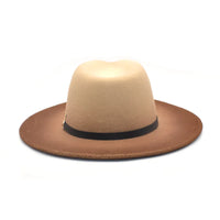 NEW!! Gradient Wide Brim Wool Felt Jazz Fedora Hats