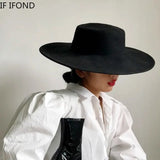 Wide Brim Felt Hat