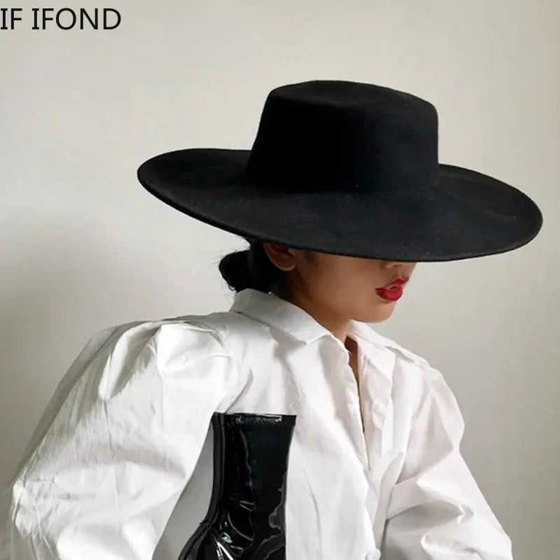 Wide Brim Felt Hat