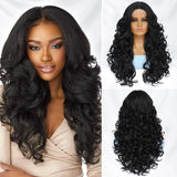 Tia - Curly Wig Heat Resistant Lace Front Wigs 13X4X1