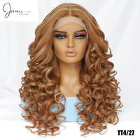 Tia - Curly Wig Heat Resistant Lace Front Wigs 13X4X1