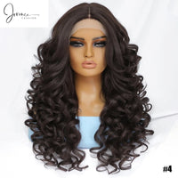 Tia - Curly Wig Heat Resistant Lace Front Wigs 13X4X1