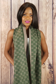 Luxury Soft Reversible Scarf - Regal Green