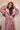 Ladies Hooded Premium Plush Dressing Gown Pink Honeysuckle